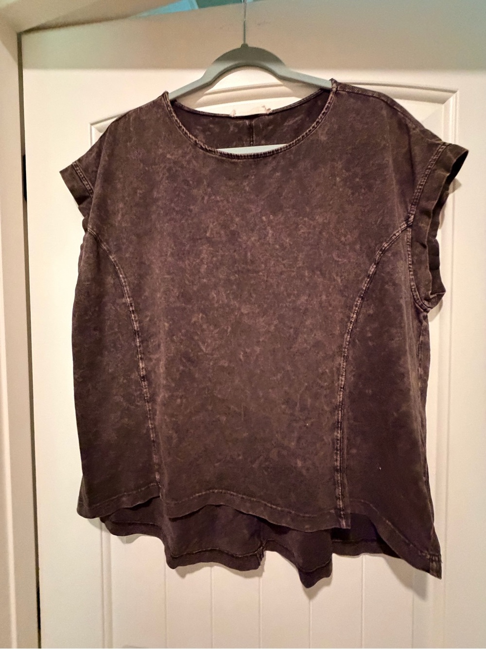 Relaxed Washed Black/Gray Short Sleeve Tee